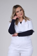 Bluzka bawełniana granatowa