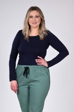 Bluzka bawełniana z długim rękawem