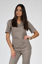 Bluza medyczna beżowa