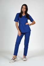 bluza medyczna damska niebieska