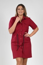 Sukienka medyczna burgundowa