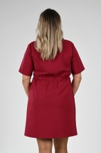 Sukienka medyczna burgundowa