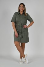 sukienka medyczna oliwkowa