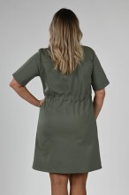 sukienka medyczna oliwkowa