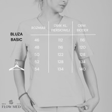 Bluzka Basic tabela rozmiarów