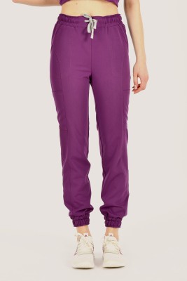 Spodnie medyczne joggery damskie Premium Scrubs Violet Summer/ Fioletowe