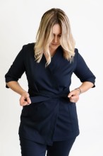 Bluzka medyczna kopertowa