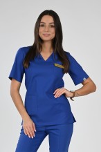 Bluza medyczna niebieska