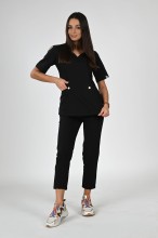 Bluza medyczna damska czarna