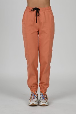 Spodnie medyczne joggery damskie Premium Scrubs Peach/ Brzoskwiniowe