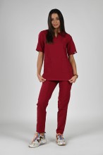 Bluza medyczna burgund