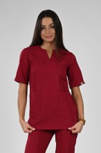 Bluza medyczna burgund