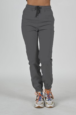 Spodnie medyczne joggery damskie Premium Scrubs Basic Gray/ Szare