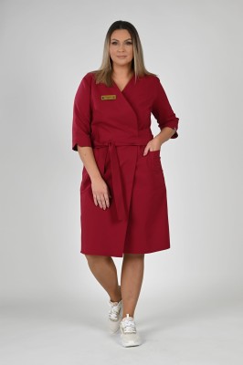 Sukienka medyczna Scrubs Premium Magnat/ Burgund