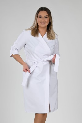 Sukienka medyczna Scrubs Premium White/ Biała