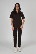 Bluzka medyczna damska Premium Scrubs V-Neck Chocolate