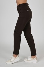 Spodnie medyczne damskie Premium Scrubs Basic GlamComfort Chocolate/ Brązowae