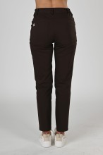 Spodnie medyczne damskie Premium Scrubs Basic GlamComfort Chocolate/ Brązowae