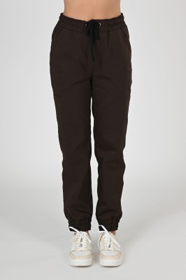 Spodnie medyczne joggery damskie Premium Scrubs Chocolate/ Brązowe