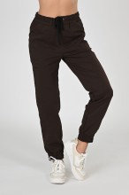 Spodnie medyczne joggery damskie Premium Scrubs Chocolate/ Brązowe