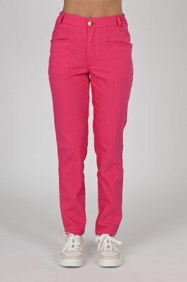 Spodnie medyczne damskie Premium Scrubs Basic GlamComfort Bright Pink/ Różowe