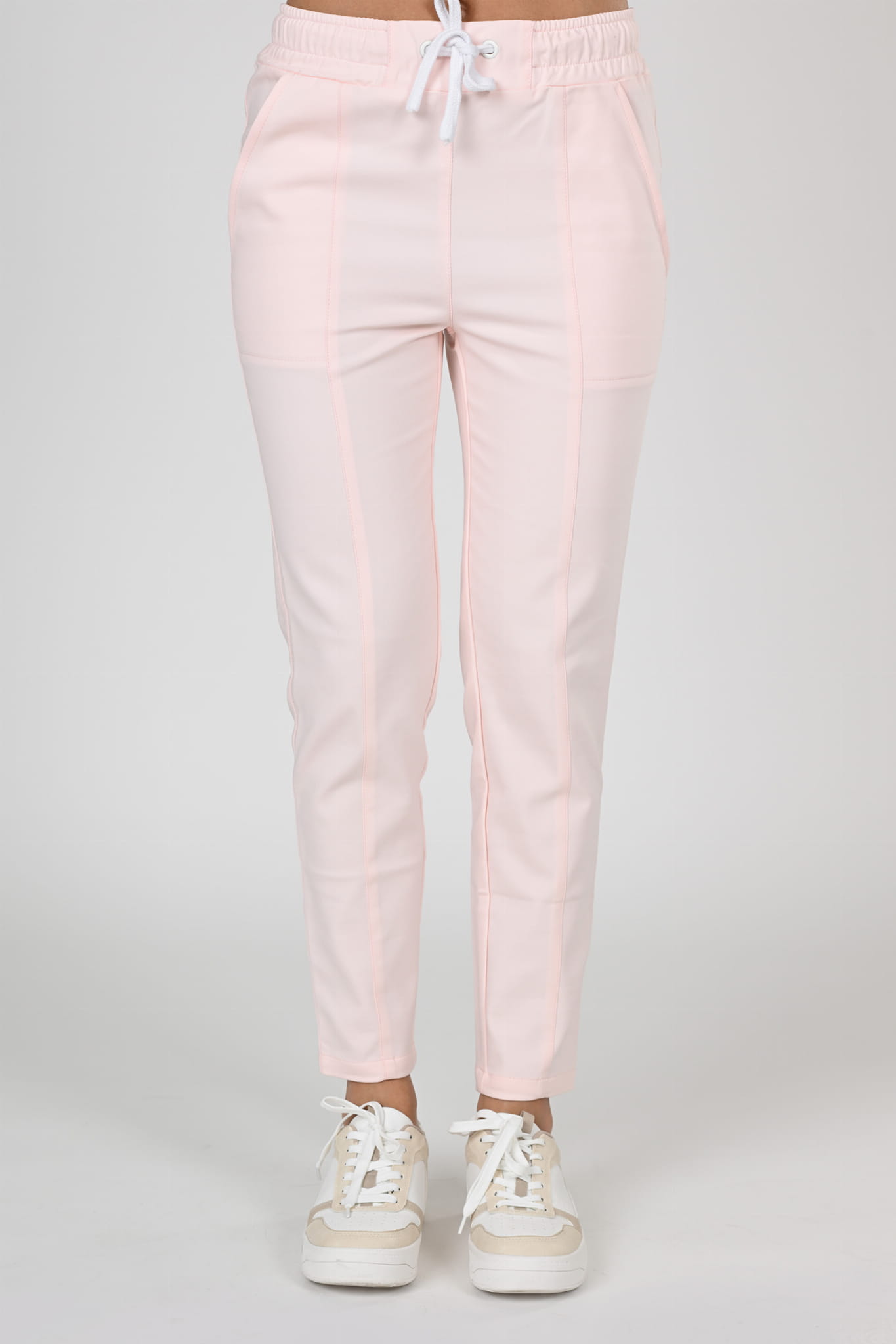 Spodnie medyczne damskie Premium Scrubs GlamComfort Light Apricot/ Jasnoróżowe