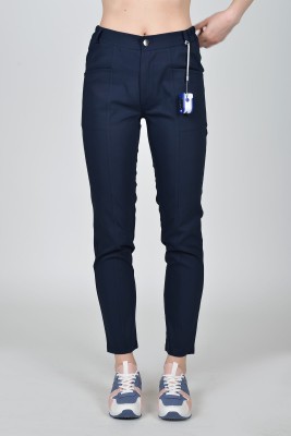 Spodnie medyczne damskie Premium Scrubs Basic GlamComfort Navy Blue/ Granatowe