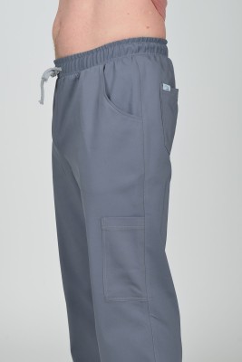 Spodnie medyczne męskie Premium proste Scrubs Basic Gray/ Szare