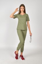 Bluza medyczna damska oliwkowa