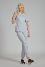 Bluzka Medyczna Damska Scrubs WarmGray (1).jpg