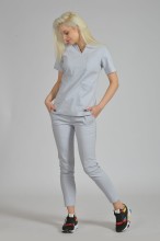 Bluzka Medyczna Damska Scrubs WarmGray (3).jpg