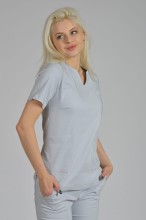 Bluzka Medyczna Damska Scrubs WarmGray (6).jpg
