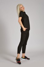 Scrubs Bluzka Medyczna Damska Black Czarna