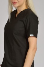 Scrubs Bluzka Medyczna Damska Black