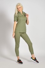 Bluzka medyczna damska Scrubs Olive (2).jpg