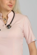 Bluzka medyczna damska Scrubs Jasnoróżowa