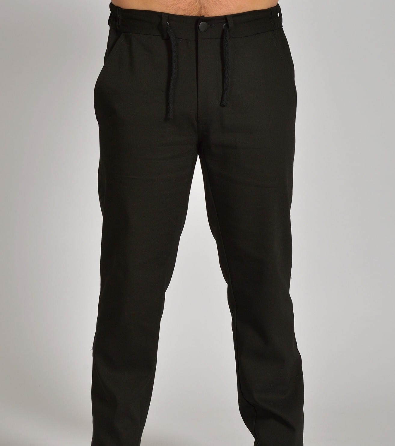 Spodnie medyczne męskie zwężane Premium Scrubs Black/ Czarne