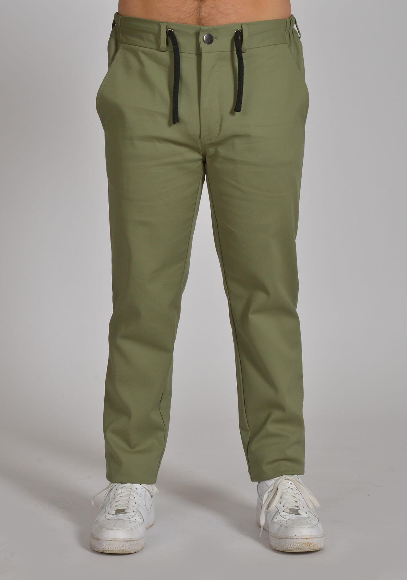 Spodnie medyczne męskie zwężane Premium Scrubs Olive/ Oliwkowe