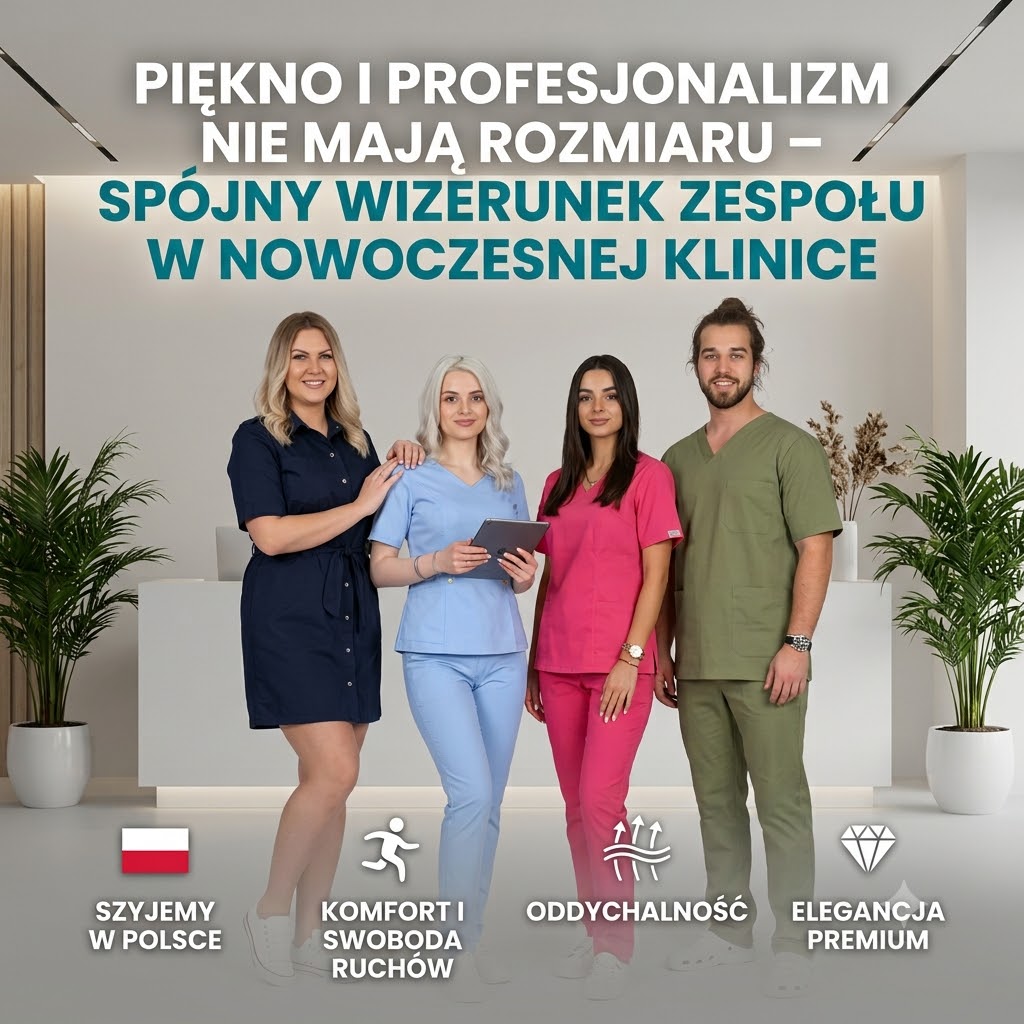 Piękno i profesjonalizm nie mają rozmiaru – spójny wizerunek zespołu w nowoczesnej klinice