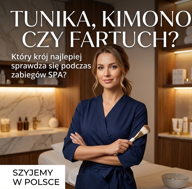 Tunika, kimono czy fartuch? Który krój najlepiej sprawdza się podczas zabiegów SPA?