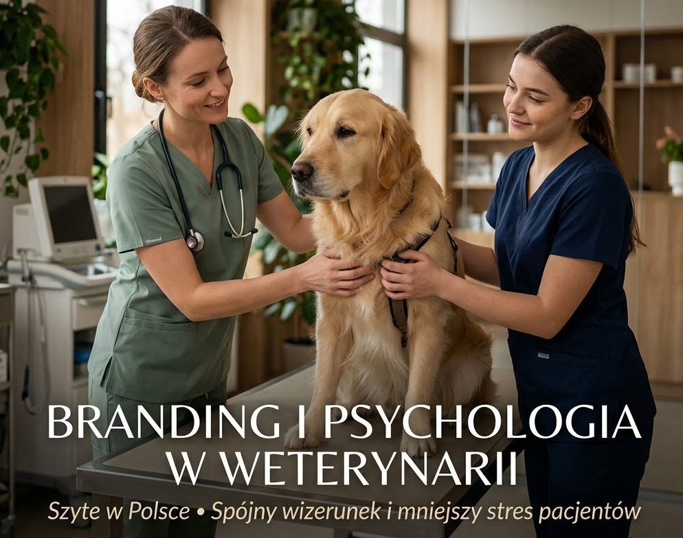 Branding i psychologia w weterynarii: Jak strój personelu buduje markę i redukuje stres pacjentów