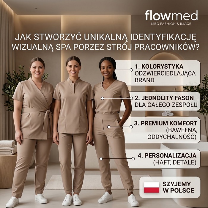 Jak stworzyć unikalną identyfikację wizualną salonu SPA poprzez strój pracowników?