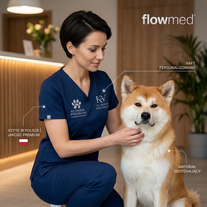 Personalizacja odzieży weterynaryjnej – dlaczego haft z logo kliniki i imieniem to najlepszy wybór?
