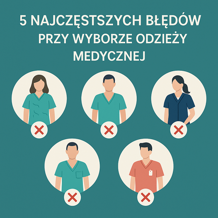 5 najczęstszych błędów przy wyborze odzieży medycznej – i jak ich unikać